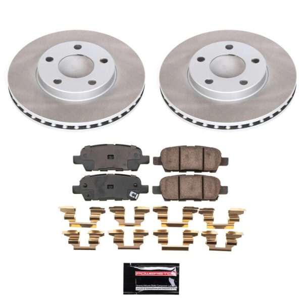 Power Stop 2009 Nissan 370Z Rear Semi-Coated Rotor Kit Cheap