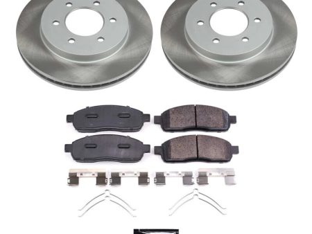 Power Stop 06-08 Lincoln Mark LT Front Semi-Coated Rotor Kit on Sale