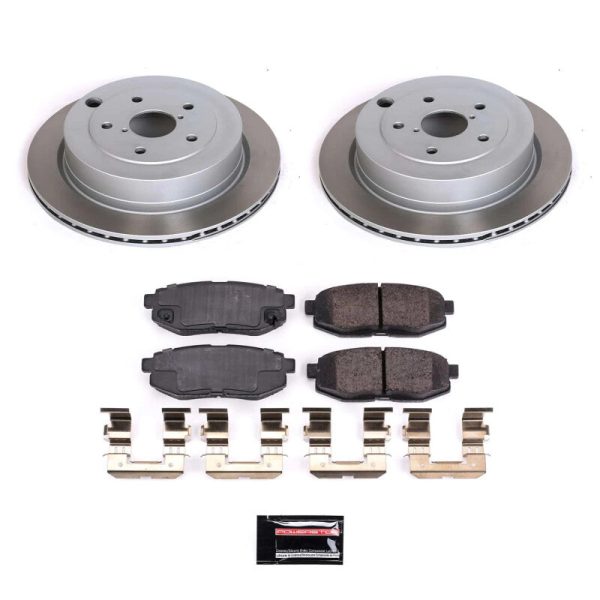 Power Stop 08-14 Subaru Tribeca Rear Semi-Coated Rotor Kit For Cheap