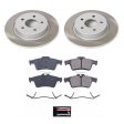 Power Stop 06-11 Volvo V50 Rear Semi-Coated Rotor Kit For Cheap