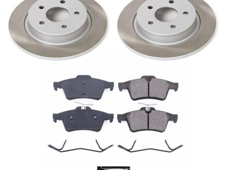 Power Stop 06-11 Volvo V50 Rear Semi-Coated Rotor Kit For Cheap