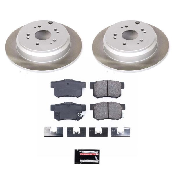 Power Stop 07-12 Acura RDX Rear Semi-Coated Rotor Kit Supply