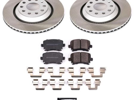 Power Stop 2008 Volkswagen R32 Rear Semi-Coated Rotor Kit on Sale