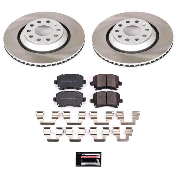 Power Stop 2008 Volkswagen R32 Rear Semi-Coated Rotor Kit on Sale