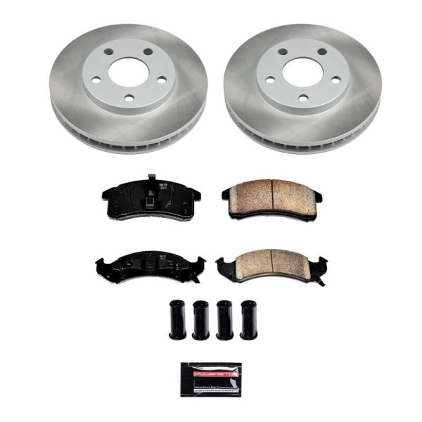 Power Stop 92-93 Pontiac Trans Sport Front Semi-Coated Rotor Kit Supply