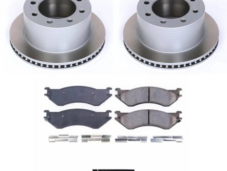 Power Stop 01-02 Dodge Ram 3500 Rear Semi-Coated Rotor Kit Fashion