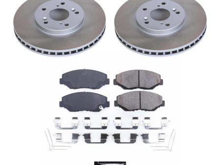 Power Stop 03-08 Honda Pilot Front Semi-Coated Rotor Kit For Cheap