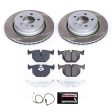 Power Stop 04-10 BMW X3 Rear Semi-Coated Rotor Kit Fashion