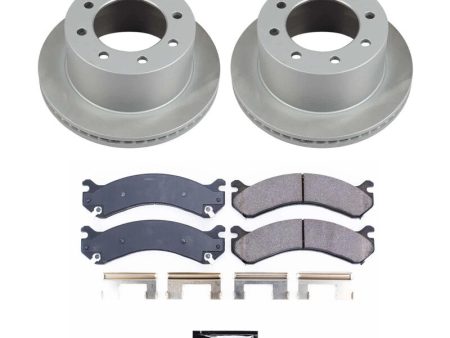 Power Stop 07-10 GMC Sierra 3500 HD Rear Semi-Coated Rotor Kit on Sale