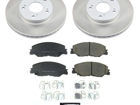 Power Stop 19-22 Honda Insight Front Semi-Coated Rotor Kit Cheap