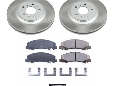 Power Stop 14-16 Chevrolet Impala Limited Front Semi-Coated Rotor Kit For Sale