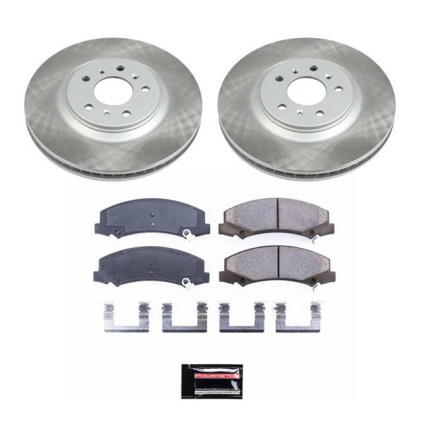 Power Stop 14-16 Chevrolet Impala Limited Front Semi-Coated Rotor Kit For Sale