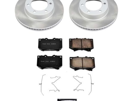 Power Stop 00-02 Toyota Tundra Front Semi-Coated Rotor Kit Supply