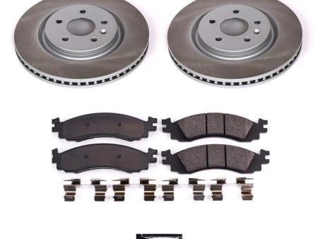 Power Stop 11-12 Ford Taurus Front Semi-Coated Rotor Kit Supply