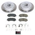 Power Stop 17-22 Nissan TITAN Rear Semi-Coated Rotor Kit Fashion