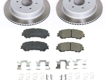 Power Stop 17-22 Nissan TITAN Rear Semi-Coated Rotor Kit Fashion