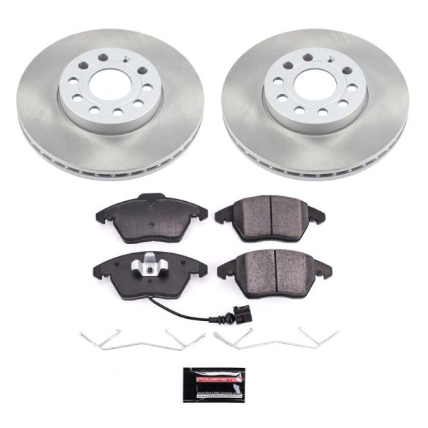 Power Stop 06-09 Volkswagen Rabbit Front Semi-Coated Rotor Kit Online Sale