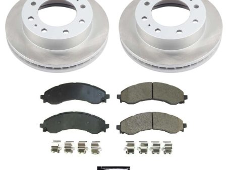 Power Stop 21-22 GMC Savana 3500 Front Semi-Coated Rotor Kit For Discount