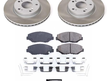 Power Stop 13-14 Honda Fit Front Semi-Coated Rotor Kit For Sale