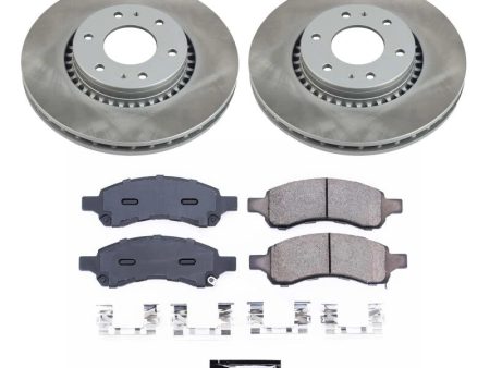 Power Stop 06-09 Saab 9-7x Front Semi-Coated Rotor Kit Supply