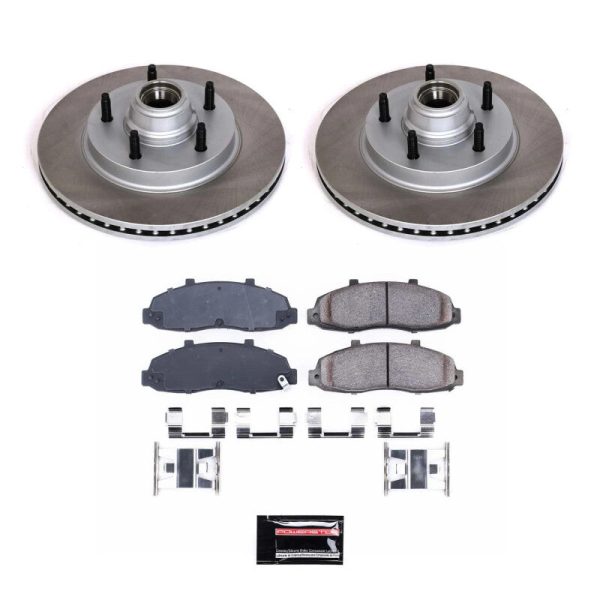 Power Stop 2004 Ford F-150 Heritage Front Semi-Coated Rotor Kit For Cheap