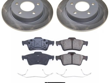 Power Stop 04-05 Mazda 3 Rear Semi-Coated Rotor Kit on Sale