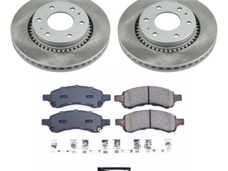 Power Stop 06-08 Isuzu Ascender Front Semi-Coated Rotor Kit on Sale