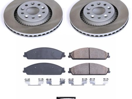 Power Stop 08-09 Mercury Sable Front Semi-Coated Rotor Kit Supply