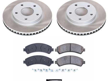 Power Stop 97-01 Oldsmobile Bravada Front Semi-Coated Rotor Kit Hot on Sale