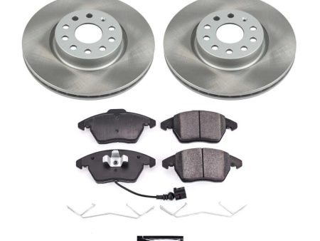 Power Stop 06-10 Volkswagen Passat Front Semi-Coated Rotor Kit For Sale