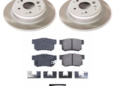 Power Stop 03-11 Honda Element Rear Semi-Coated Rotor Kit Hot on Sale