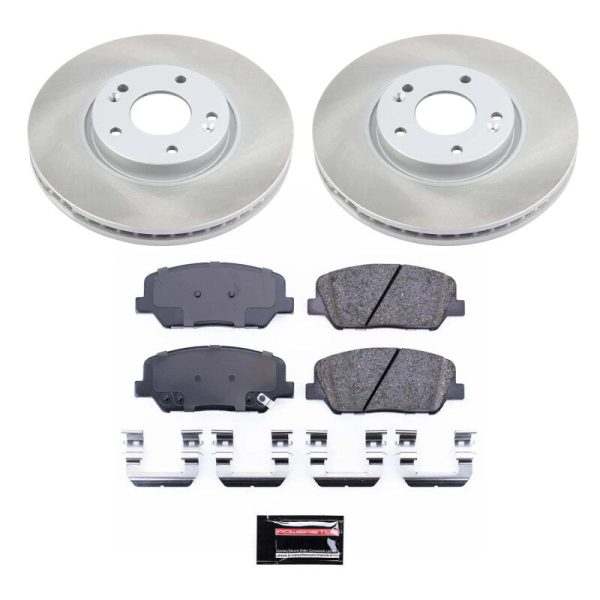 Power Stop 13-15 Hyundai Veloster Front Semi-Coated Rotor Kit Online Sale