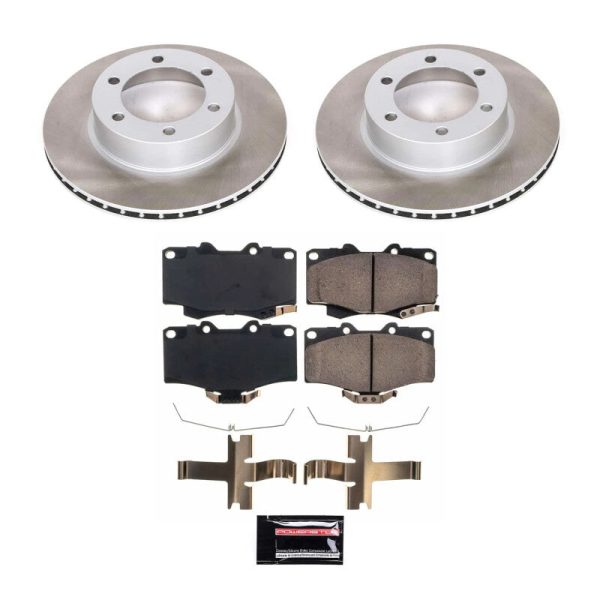 Power Stop 2004 Toyota Tacoma Front Semi-Coated Rotor Kit For Cheap