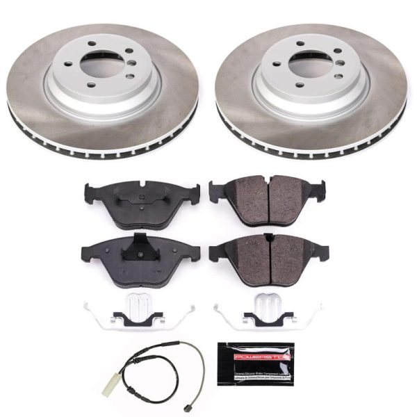 Power Stop 11-13 BMW 335is Front Semi-Coated Rotor Kit Online now