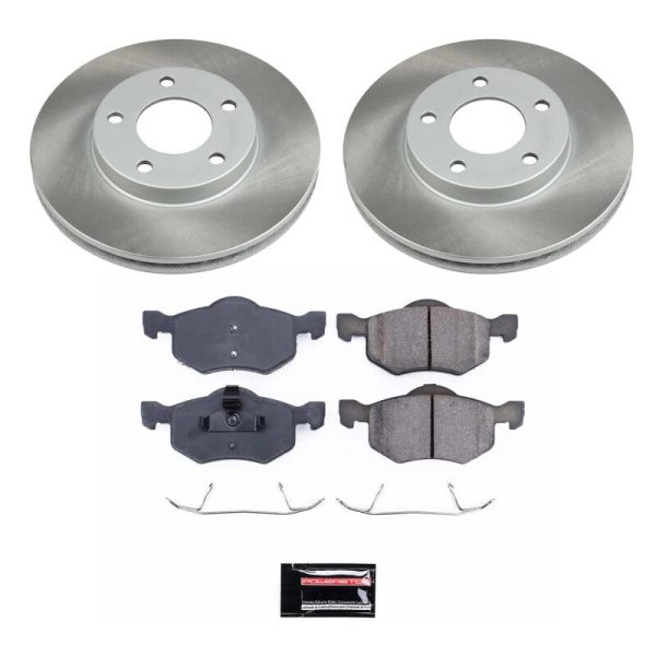 Power Stop 05-07 Mercury Mariner Front Semi-Coated Rotor Kit Online Sale