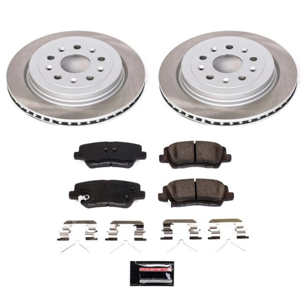 Power Stop 2019 Cadillac CTS Rear Semi-Coated Rotor Kit Online Sale