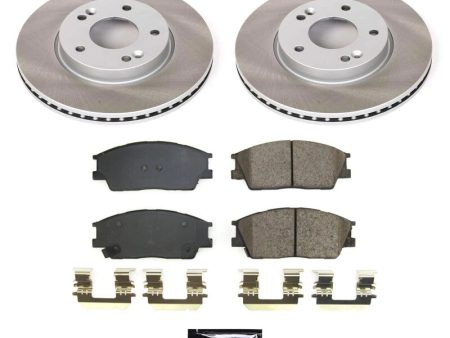 Power Stop 20-23 Kia Soul Front Semi-Coated Rotor Kit For Sale