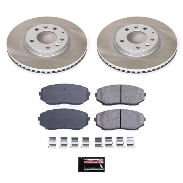 Power Stop 07-12 Mazda CX-7 Front Semi-Coated Rotor Kit Fashion