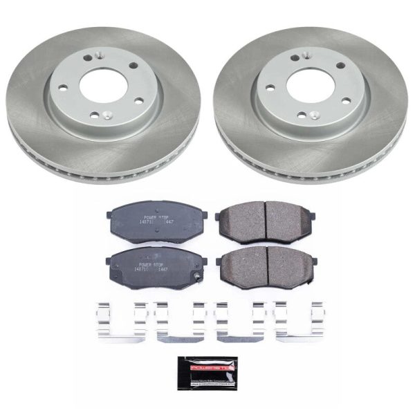 Power Stop 2011 Kia Sportage Front Semi-Coated Rotor Kit Fashion