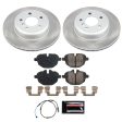 Power Stop 12-16 BMW ActiveHybrid 5 Rear Semi-Coated Rotor Kit Fashion