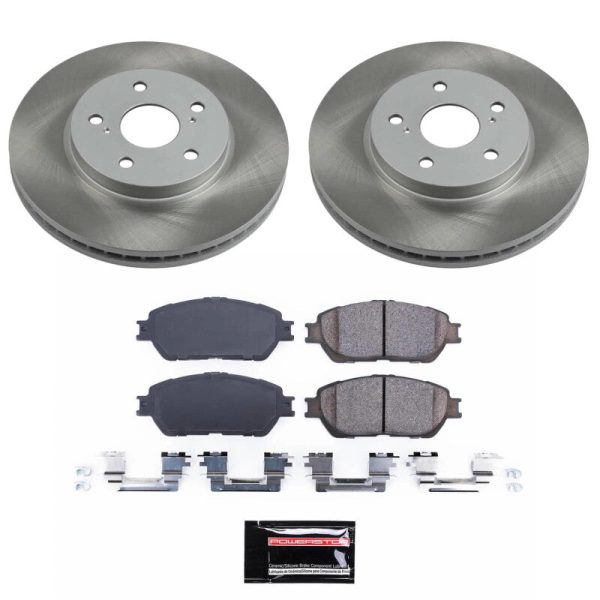 Power Stop 04-08 Toyota Solara Front Semi-Coated Rotor Kit For Sale