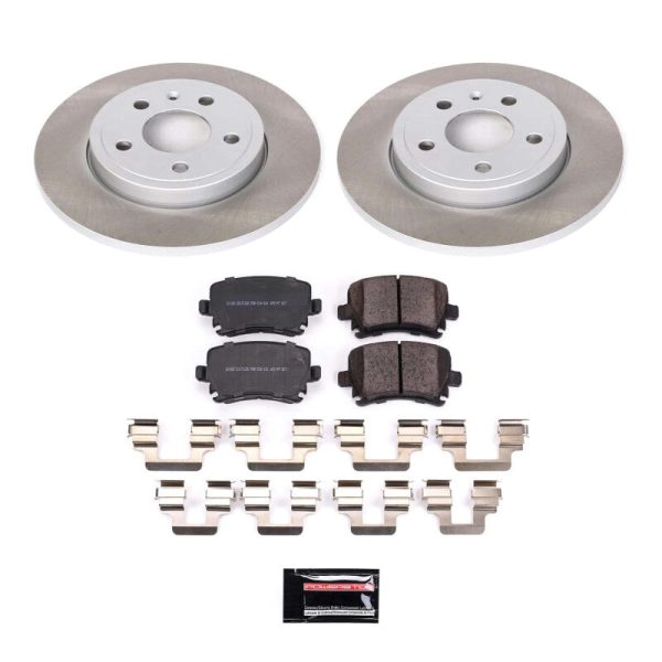 Power Stop 05-09 Audi A4 Quattro Rear Semi-Coated Rotor Kit Hot on Sale