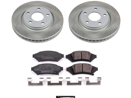 Power Stop 2004 Pontiac Grand Prix Front Semi-Coated Rotor Kit Hot on Sale