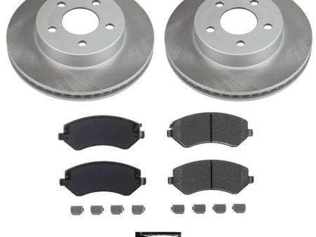 Power Stop 02-07 Jeep Liberty Front Semi-Coated Rotor Kit Supply