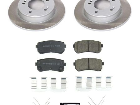 Power Stop 18-22 Hyundai Kona Rear Semi-Coated Rotor Kit on Sale