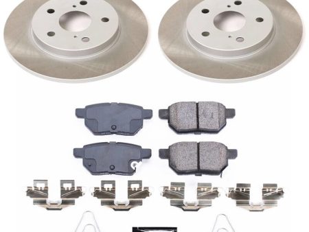 Power Stop 17-18 Toyota Corolla iM Rear Semi-Coated Rotor Kit Supply