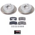 Power Stop 07-13 Mitsubishi Outlander Rear Semi-Coated Rotor Kit Cheap