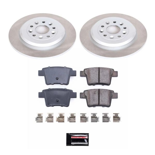 Power Stop 08-09 Mercury Sable Rear Semi-Coated Rotor Kit Fashion