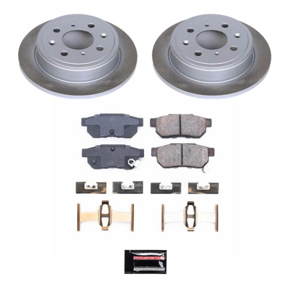 Power Stop 88-91 Honda Prelude Rear Semi-Coated Rotor Kit Cheap