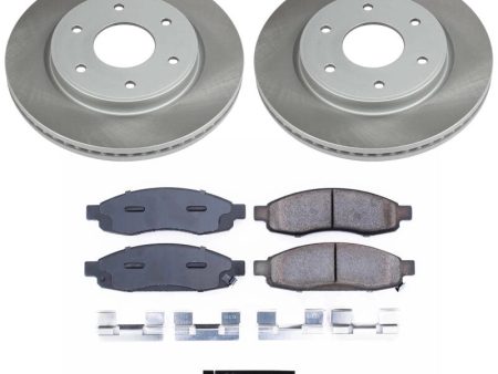 Power Stop 05-07 Nissan TITAN Front Semi-Coated Rotor Kit For Discount